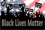 Black Lives Matter Crowd Signs Mini Poster  Image