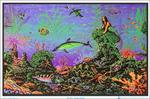 Octopus Garden by Michael Fishel Blacklight Poster Image